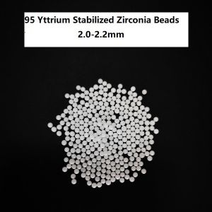 China 95%  Zirconia Beads 2.0-2.2mm Zirconia Grinding Media High Strength Hardness on sale