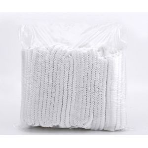 Non Woven Disposable Cap , Surgical Bouffant Cap Elastic Double Reinforcement