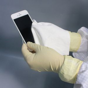 Knitted Cleaning Wipe Roll Cleanroom Polyester Microfiber Cloth Roll Customized