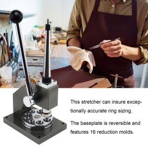 Black US Sizes 1-14 Ring Reducer Tool 8 holes Vertical mandrel