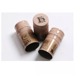 Non Refillable Bottle Stopper Aluminum Cover Lids With Colorful Ropp Wine Caps
