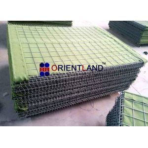 Sand Wall Welded Mesh Defensive Barrier Container Units Customized Colors