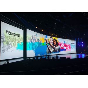 Small Pixel Pitch Indoor Curved RGB LED Screen For Studio Conference