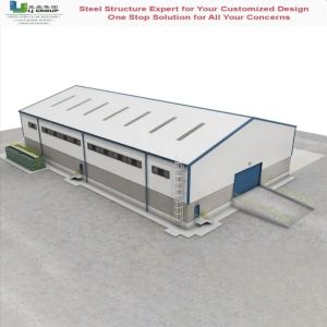 Q355B Prefabricated Steel Structure Warehouse with Galvanized Frame