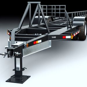 Rugged Adjustable Tractor Farm Trailer Design for Hauling 7C Series Models with