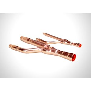 Multi Standard Refrigeration Pipe Fittings Copper Y Joint Disperse Refnet