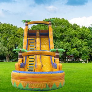 Best Seller Inflatable Water Slide for Kids Max Capacity ＞500kg Orange and Pink