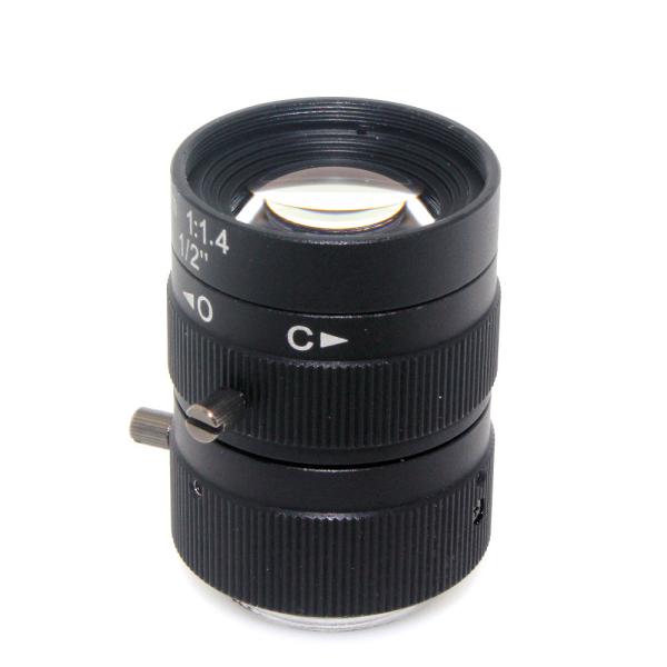 Quality 6mm lens 1/2" 3 Megapixel Lens Manual Fixed Lens C Mount Industrial lens For cctv camera box wholesale