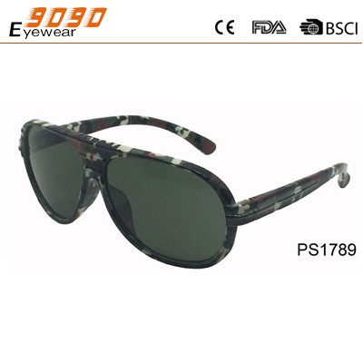 Quality Men's Sunglasses with Plastic Frame, UV 400 Protection Lens wholesale