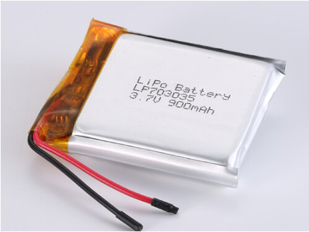Quality LP703035 3.7V 900MAH Lithium Polymer Battery with Protected Circuit and Discharging Temperature -20°C To 60°C wholesale