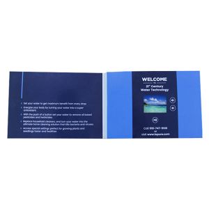 5 Inch Screen LCD Invitation Card Video Brochure Presentation With CMYK Printing