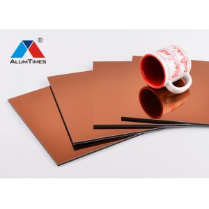 Aluminium Composite Panel Cladding , Fire Resistant Aluminium ACP Sheet