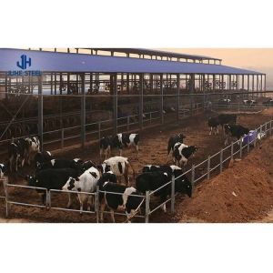 Purlin C/Z Galvanized Steel Q235 Prefabricated Modular Steel Structure Cow House