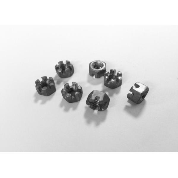 Primary Color M6 Hexagon Slotted And Castle Nuts With 1mm Pitch