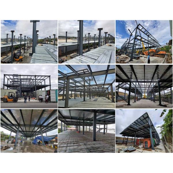 M24 Prefabricated Steel Buildings With 150mm Sandwich Panel