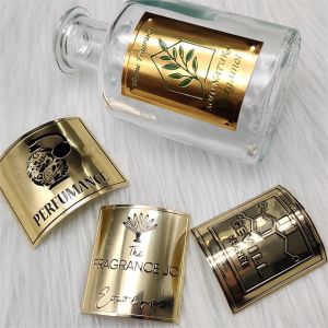 Ranking Metallic Brand Label With Embossed Finished Of Perfume Bottle Body