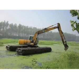 Customized Pontoon Q335B Q355B Excavator Pontoon Floating Swamp Amphibious
