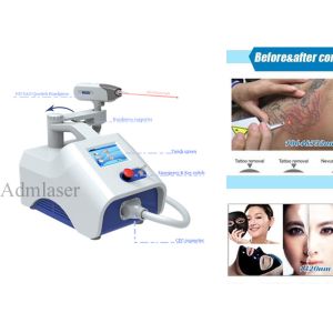 1 - 8mm Spot Size Q Switch ND YAG Laser Machine Pigmentation Removal 8ns Pulse
