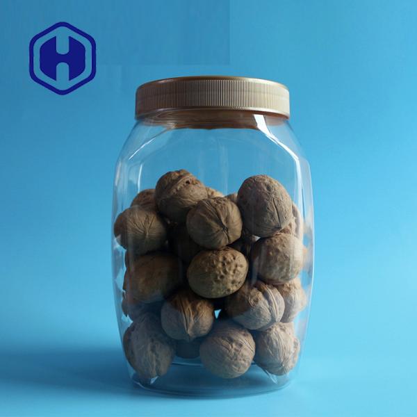 Quality 110mm Transparent 2600ml Big Plastic Jar Lollipop Pet Food Screw Top wholesale