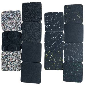 Wholesale Gym Rubber Floor Tiles with Different Sizes and Thickness at Factory