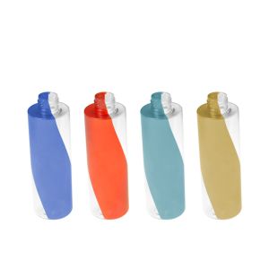 Dual Color Empty Custom PETG Cosmetic Bottle Plastic Lotion Bottle 200ml