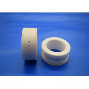 China Ivory Color Alumina Zirconia Ceramic Bushing Parts Aluminua Liner / Linear Guide on sale