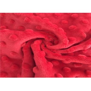 Baby Cuddle Bubble Minky Dot Plush Blanket Fabric Polyester Embossed