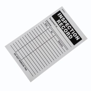 Customizable Plastic Safety Tag with Printed Design