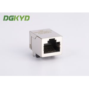 Right Angle RJ45 with Transformer gigabit Network Connector Integrated filter