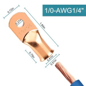 Chemical Resistant Battery Ring Terminal Anticorrosive Multipurpose 8pcs