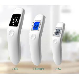 Infrared LCD Forehead Non Contact Thermometer , ABS No Touch Infrared Forehead