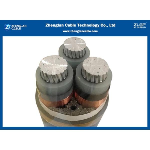 3 core Aluminum Medium Voltage Power Cables 11kv STA Armored Power Cable 3x95mm2 IEC60502-2