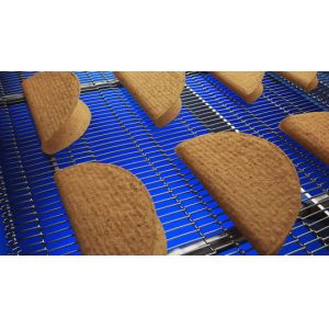 Flat Flex Metal Wire Mesh Conveyor Belt No Slip Easy To Clean For Food Machine