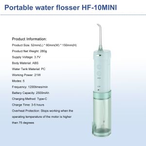 Factory Price Oral Irrigator Electric Dental Water Flosser Teeth Cleaning 2 in 1