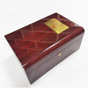 Custom Wooden Wine Box Wine Gift Box With High Gloss Lacquer Finish