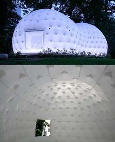 Ultra Light Dome Inflatable Tent , Inflatable Tea House Tent With Led Light