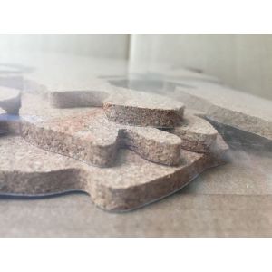 New Style Factory Wholesale 16 Pieces Adhesive Corkboard World Map for a Gift