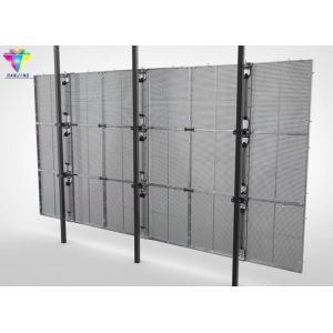 P3.91mm/7.81mm Transparent Glass Led Display 1200nit Brightness For Shop Window