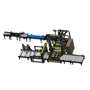 Cheap PLC Touchscreen Bottle Packaging Machine Single Channel Gantry Palletizer Machine for sale