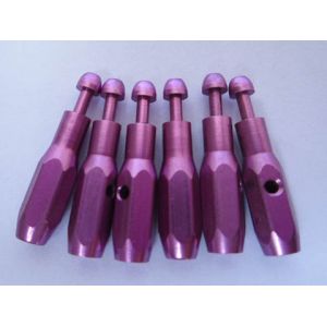 Purple Anodized CNC Precision Machining Parts for Custom Axle Shaft