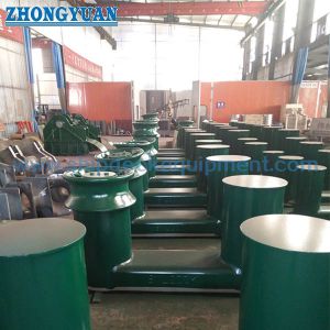 Welded Fabricated Inclined Double Bitt Bollard GB 556 SH Type With Box Base Ship