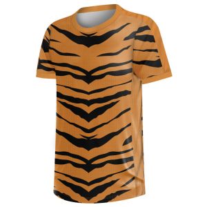Tiger Stripe 3XL Mens Jersey Shirt , BSCI Custom Racing Singlets