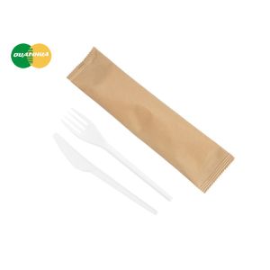 Biodegradable CPLA Cutlery Kit Disposable Eco Friendly Compostable