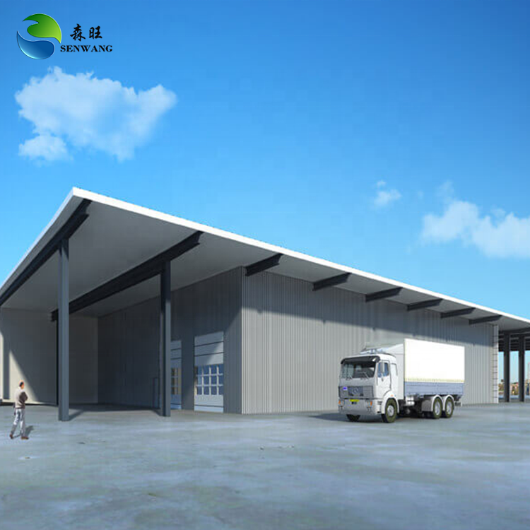 Custom Steel Structure Building with Galvanized Frame and Sandwich Panels