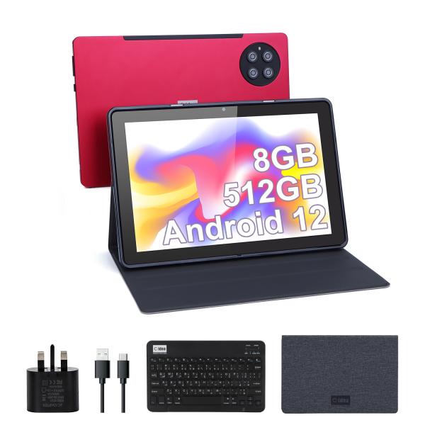 Quality C idea 9.7 inch Android 12 Tablet 8GB RAM 512GB ROM Model CM7800 Red wholesale