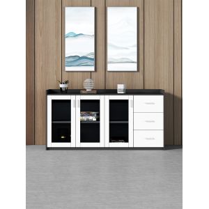 Minimalist Design Assembled Wooden Custom Office Storage Cabinets for Firms