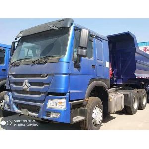 60T Tipper Semi Trailer 3 Axles Semi Flatbed Trailers Blue