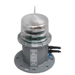 Adjustable Brightness LED Solar Power Navigation Light With GPS Module