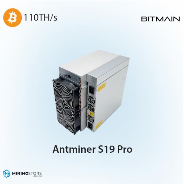 Quality SHA256 Crypto Mining Algorithm Antminer S19 Pro 110Th 75db Noise Level wholesale