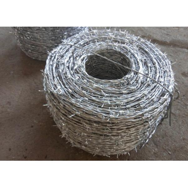 Quality Barbed Wire Galvanized Double Twisted  In Positive And Negative Anti-Theft Barbed Wire Site Development wholesale